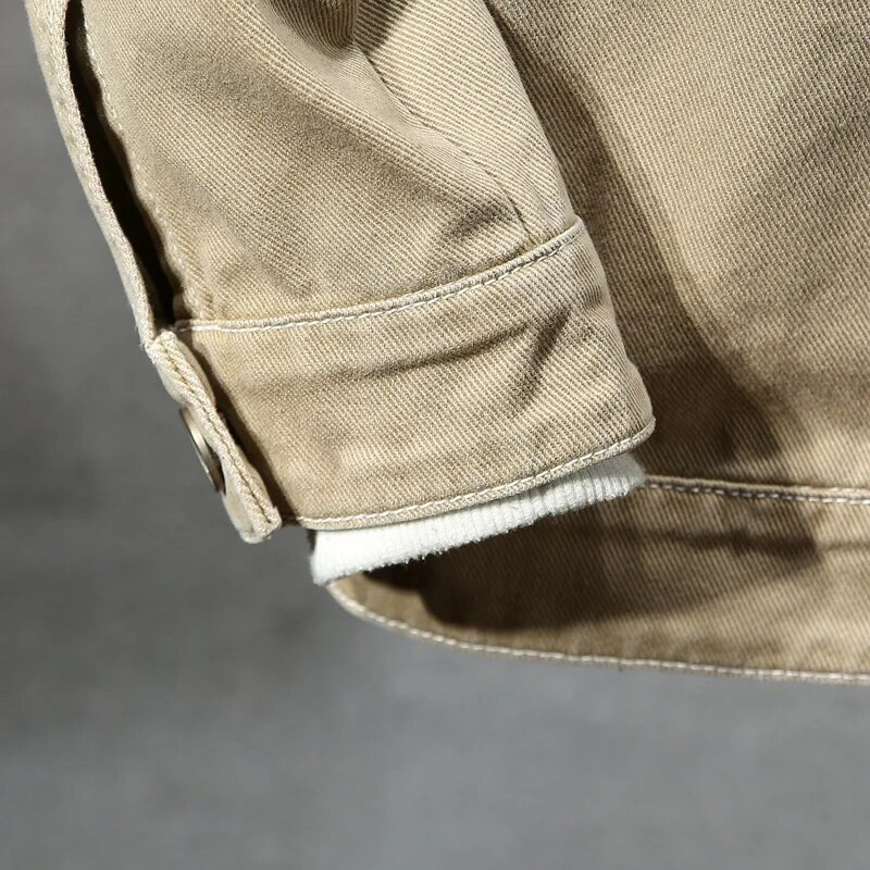 Mărime suplimentară 5XL 6XL 7XL jachetă de toamnă pentru bărbați din denim 2023 Nouă îmbrăcăminte pentru bărbați la modă de lucru Plus Size Casual Tops