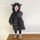 Îmbrăcăminte de iarnă pentru copii puf alb de rață pentru copii, mijlociu spre mare Jachetă pentru copii de puf, de medie până la lungă, pentru copii, groasă