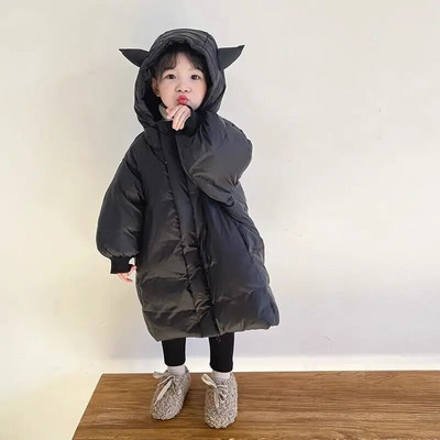 Îmbrăcăminte de iarnă pentru copii puf alb de rață pentru copii, mijlociu spre mare Jachetă pentru copii de puf, de medie până la lungă, pentru copii, groasă