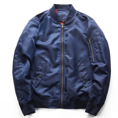 Proljeće Jesen Muška MA1 Army Air Force Fly Jacket Proljetna tanka jakna veće veličine za muške pilote Air Force Bomber jakna Muški kaput