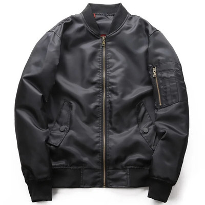 Primăvară Toamnă Bărbați MA1 Army Air Force Fly Jacket Jachetă de primăvară subțire Plus Size pentru Bărbat Pilot Air Force Bomber Jacket Palton pentru bărbați