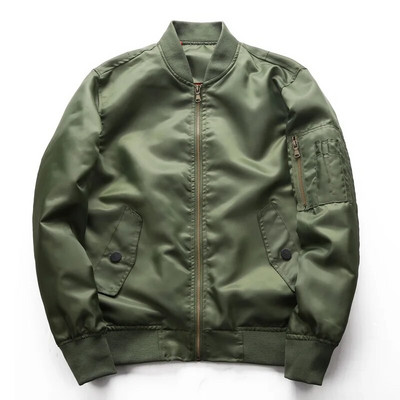 Primăvară Toamnă Bărbați MA1 Army Air Force Fly Jacket Jachetă de primăvară subțire Plus Size pentru Bărbat Pilot Air Force Bomber Jacket Palton pentru bărbați