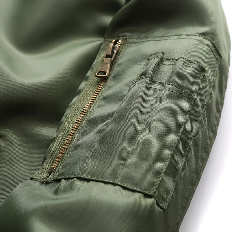 Primăvară Toamnă Bărbați MA1 Army Air Force Fly Jacket Jachetă de primăvară subțire Plus Size pentru Bărbat Pilot Air Force Bomber Jacket Palton pentru bărbați