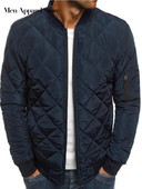 Jachete căptușite din bumbac solid Bărbați Lingge cusut guler îngroșat Îmbrăcăminte pentru bărbați Moda iarnă Jachetă caldă cu mânecă lungă pentru bărbați