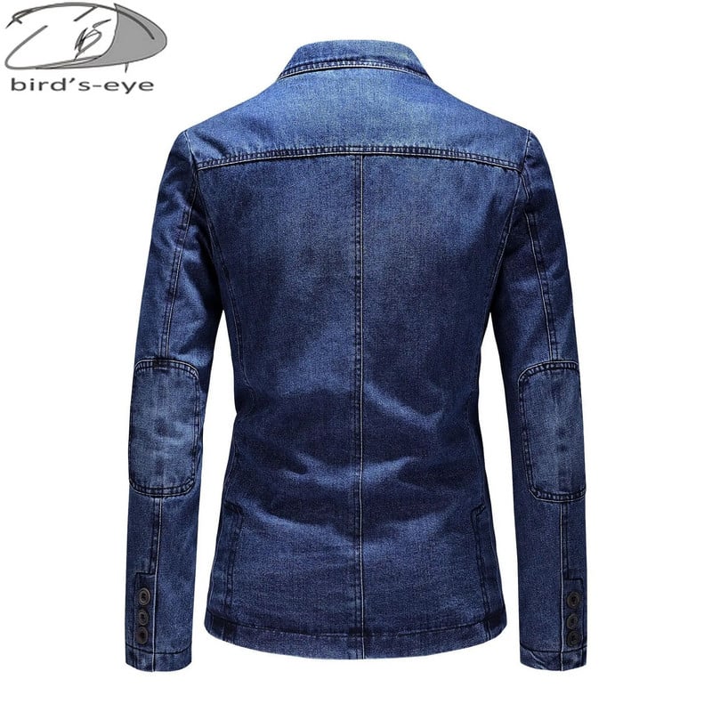 Jesenné/zimné džínsové bundy, saká, bavlnené, ležérne, pánske, obleky, vrchné oblečenie, modrý kabát, džínsové oblečenie, pánske saká, pánske bundy, 4XL