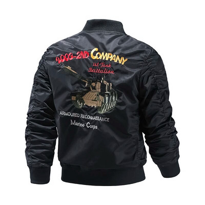 Jachetă militară de primăvară, aviator, pentru bărbați, jachetă de baseball, haină tactică, îmbrăcăminte de stradă, bărbați, modă vintage, broderie, haină subțire, supradimensionată