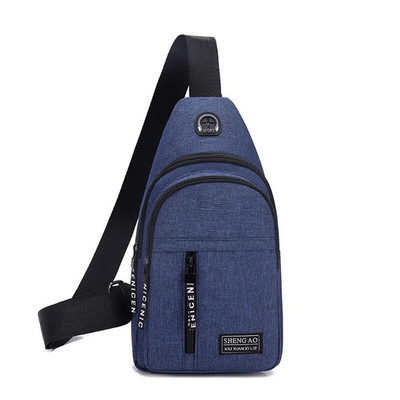 Genți de mână pentru bărbați de călătorie Geantă pentru piept USB Genți de designer Messenger Genți de umăr rezistente la apă Pachet în diagonală Rucsac sport