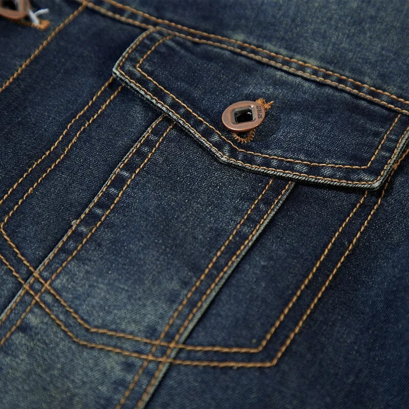 BOLUBAO 2023 Vonkajšia ležérna bunda pre mužov, značková praná trendová bunda, vysoko kvalitná, horúca predajná streetwear džínsová bunda, pánske kabáty