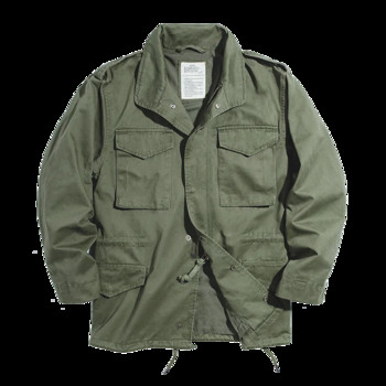 Maden M65 Якета за мъже Army Green Oversize Denim Jacket Military Vintage Casual Windbreaker Solid Coat Дрехи Ретро Свободни