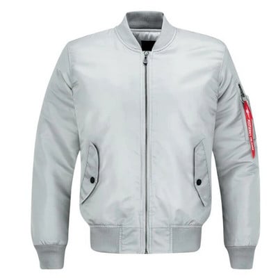 Jednofarebná klasická bomberová bunda Ma1, jarná jeseň, pánska pilotná baseballová bunda, pár, streetwear, stojatý golier, pánsky kabát