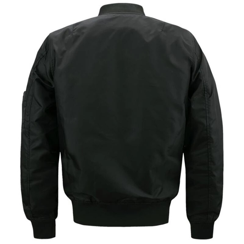 Jednofarebná klasická bomberová bunda Ma1, jarná jeseň, pánska pilotná baseballová bunda, pár, streetwear, stojatý golier, pánsky kabát