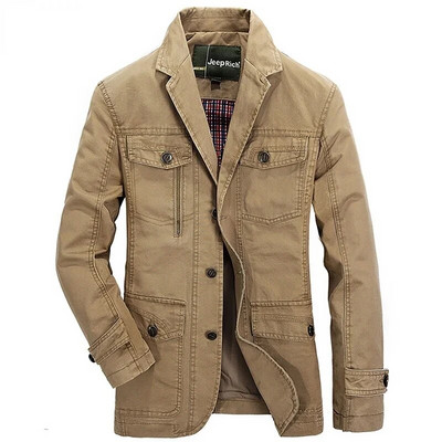 Jachetă de blugi casual nouă, pentru bărbați, 100% bumbac, haină de afaceri, îmbrăcăminte de marcă pentru bărbați, costum elegant de toamnă, iarnă, blazer, jachetă de jeans, pentru bărbați