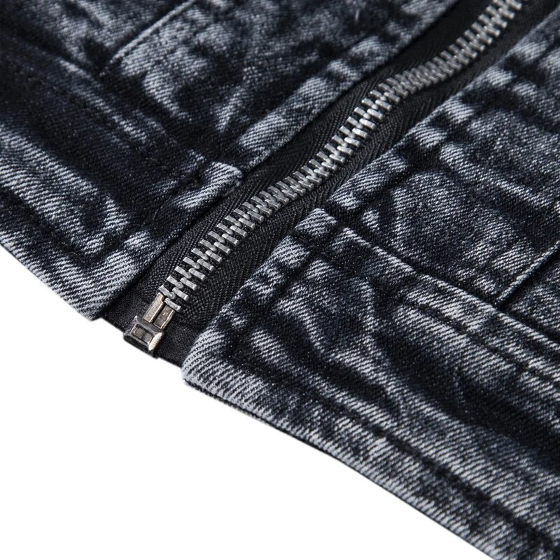 Pánska džínsová bunda s dopravou zadarmo 2022 Móda pánskych džínsových búnd, slim fit, pánska džínsová bunda, bavlnená vrchná bunda s dlhým rukávom 203