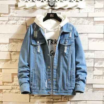 Pánska módna ležérna bunda s modrým jednoradovým zapínaním, klopou, čierna, zelená, červená, Jaqueta, jesenné pánske vrchné oblečenie, Pánske kurtky 5X