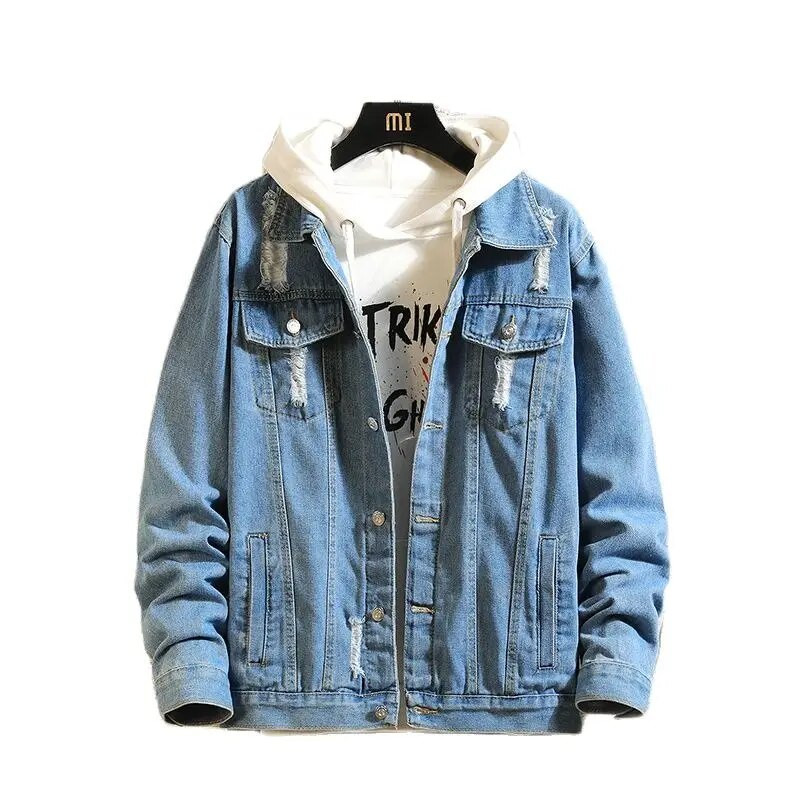 Pánska módna ležérna bunda s modrým jednoradovým zapínaním, klopou, čierna, zelená, červená, Jaqueta, jesenné pánske vrchné oblečenie, Pánske kurtky 5X