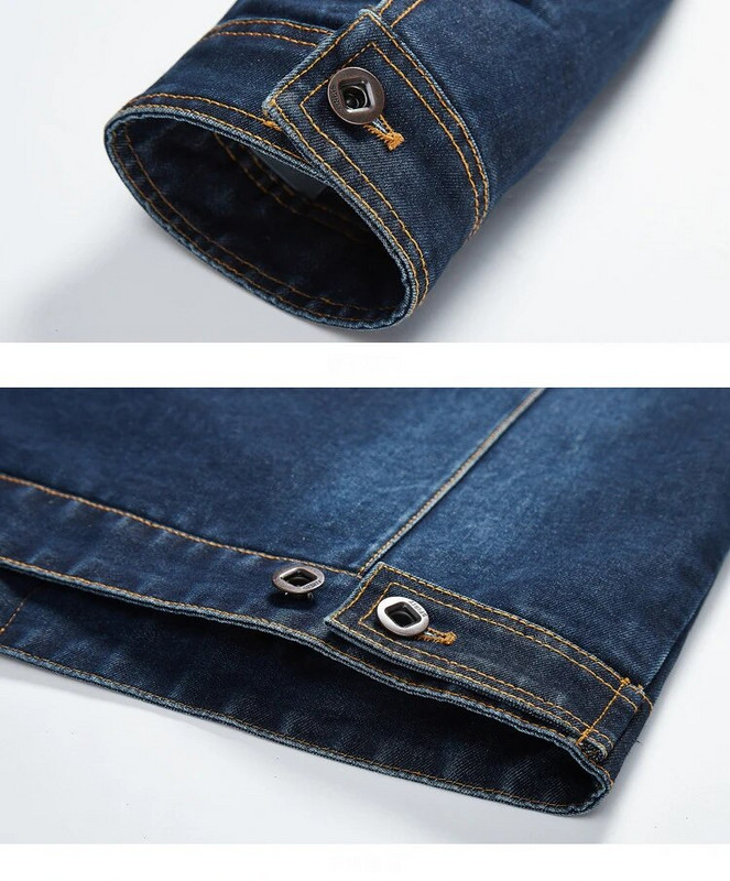 Ανδρικό μονόχρωμο τζιν μπουφάν 2023 Άνοιξη φθινόπωρο Casual Slim Fit Bomber Jacket Ανδρικά τζιν τζάκετ Αντρικά Cowboy Plus Size 4XL