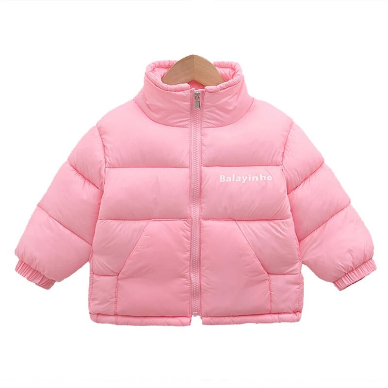 Chlapčenská a dievčenská zimná a zamatová teplá bunda 1-9 rokov, ležérna voľná kórejská verzia páperového kabáta, zahusťovacia, módne detské oblečenie 2023
