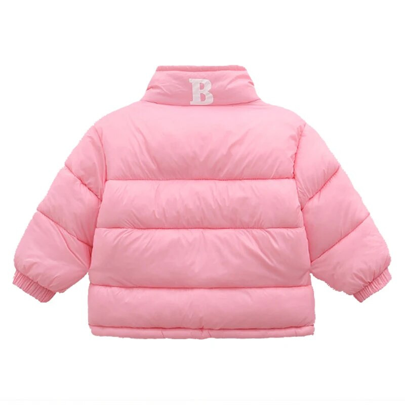 Chlapčenská a dievčenská zimná a zamatová teplá bunda 1-9 rokov, ležérna voľná kórejská verzia páperového kabáta, zahusťovacia, módne detské oblečenie 2023