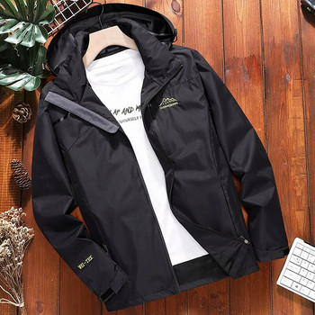 Oversize 6XL 7XL 8XL Ανδρικά Streetwear Tactical Softshell Bomber Jacket Ανδρικά αδιάβροχα με κουκούλα Hip-hop Pilot Αντιανεμικά παλτό