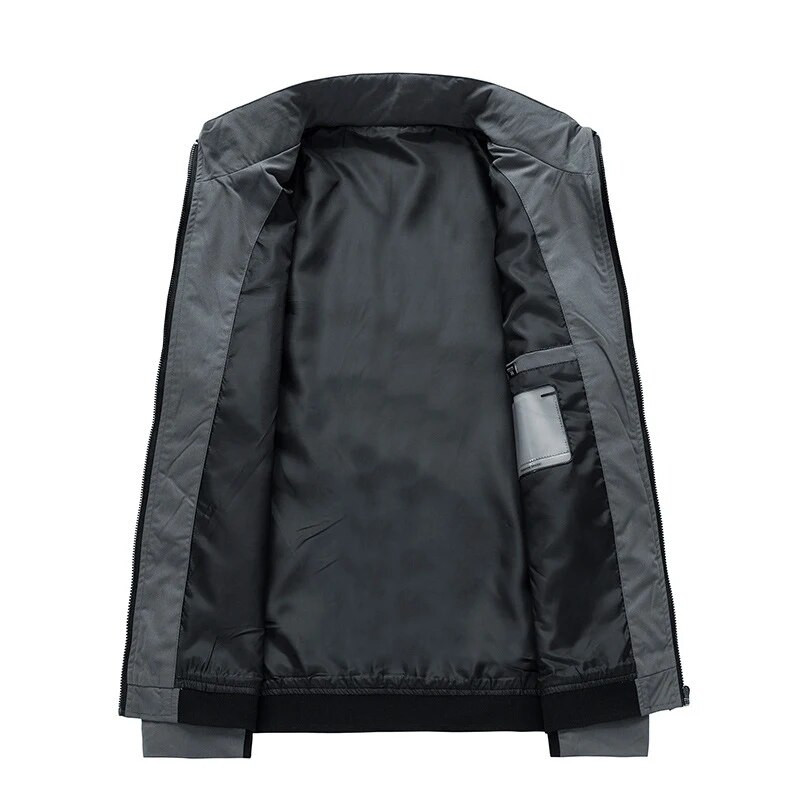 DIMUSI Férfi Bomber dzsekik Hétköznapi Férfi Felsőruházat Állvány Gallér Kabátok Divat Hip Hop Pilótakabát Slim Fit Baseball Kabátok Ruházat