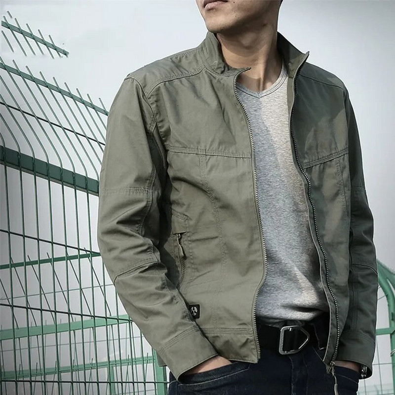 Pánska jarná jesenná nepremokavá bunda, armádny štýl, poľný taktický kabát, taktická bombardérska pilotná bunda, vetrovka, oblečenie, dropshipping