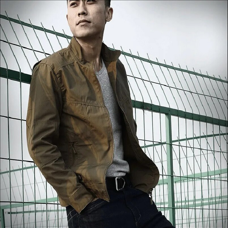 Pánska jarná jesenná nepremokavá bunda, armádny štýl, poľný taktický kabát, taktická bombardérska pilotná bunda, vetrovka, oblečenie, dropshipping