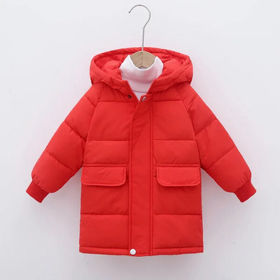 Detská chlapčenská bunda pre batoľatá, zimná teplá páperová bunda pre malé deti, vrchné oblečenie s kapucňou, oblečenie pre dospievajúce dievčatá, ruské dlhé parky 10 rokov