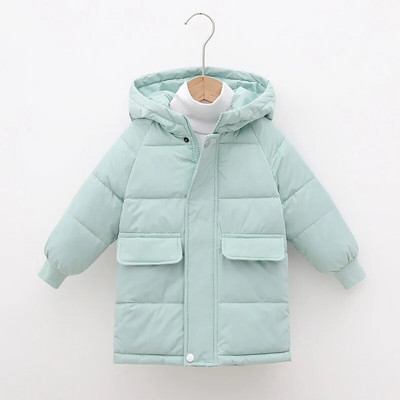 Detská chlapčenská bunda pre batoľatá, zimná teplá páperová bunda pre malé deti, vrchné oblečenie s kapucňou, oblečenie pre dospievajúce dievčatá, ruské dlhé parky 10 rokov