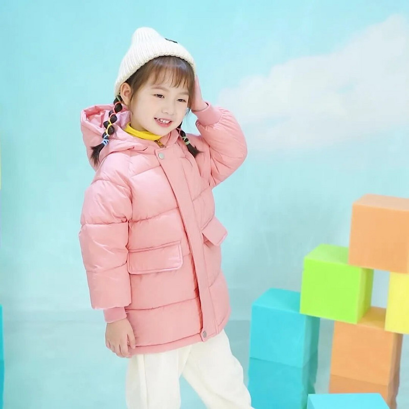 Detská chlapčenská bunda pre batoľatá, zimná teplá páperová bunda pre malé deti, vrchné oblečenie s kapucňou, oblečenie pre dospievajúce dievčatá, ruské dlhé parky 10 rokov
