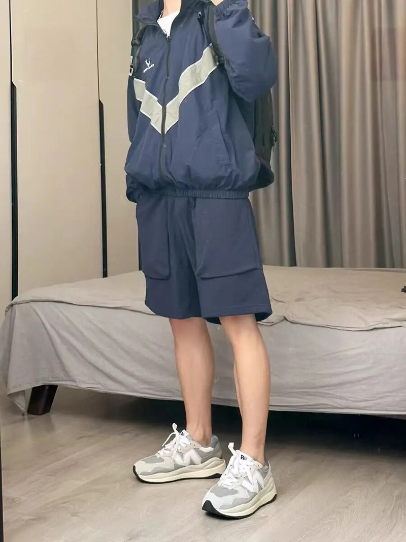 Jachete de vânt cu glugă cu uscare rapidă, pentru bărbați, de primăvară, ocazional, reflectorizante, pentru antrenament pentru pilot, jachetă vintage largi Harajuku pentru bărbați