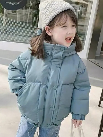 Haine din bumbac pentru fete Haine de iarnă pentru copii Haine de pâine Jachetă pentru fete Îmbrăcăminte pentru copii Parka Salopete de iarnă pentru copii