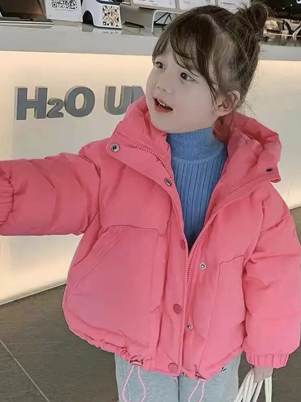 Haine din bumbac pentru fete Haine de iarnă pentru copii Haine de pâine Jachetă pentru fete Îmbrăcăminte pentru copii Parka Salopete de iarnă pentru copii