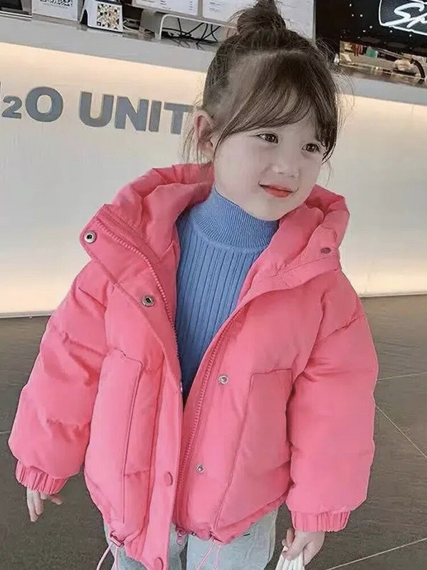Haine din bumbac pentru fete Haine de iarnă pentru copii Haine de pâine Jachetă pentru fete Îmbrăcăminte pentru copii Parka Salopete de iarnă pentru copii