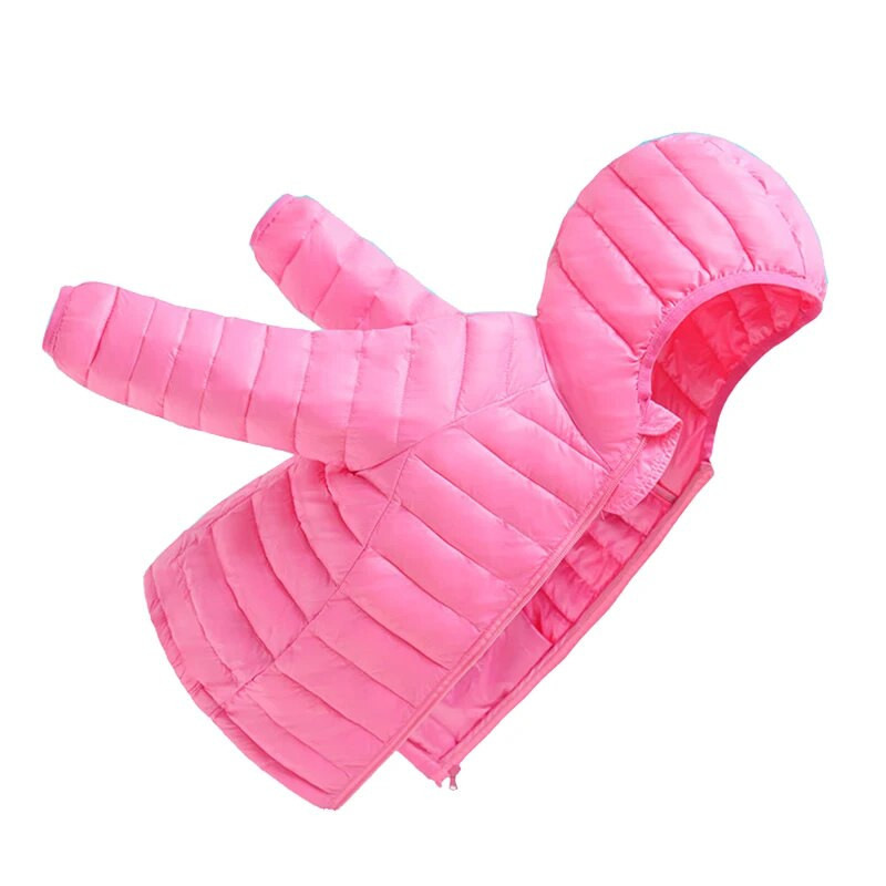 Zimné dievčenské páperové bundy 2023, detské oblečenie, teplé páperové kabáty pre chlapcov, batoľatá, vrchné oblečenie pre deti vo veku 2 – 12 rokov