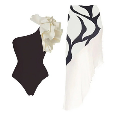 2024 New Flower Costum de baie dintr-o bucată de lux pentru femei Costume de baie Monokini Body Costum de baie Costum de baie Curea Plajă Wear Costume de vară