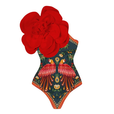2024 New Flower Costum de baie dintr-o bucată de lux pentru femei Costume de baie Monokini Body Costum de baie Costum de baie Curea Plajă Wear Costume de vară