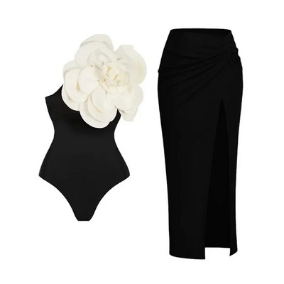 2024 New Flower Costum de baie dintr-o bucată de lux pentru femei Costume de baie Monokini Body Costum de baie Costum de baie Curea Plajă Wear Costume de vară