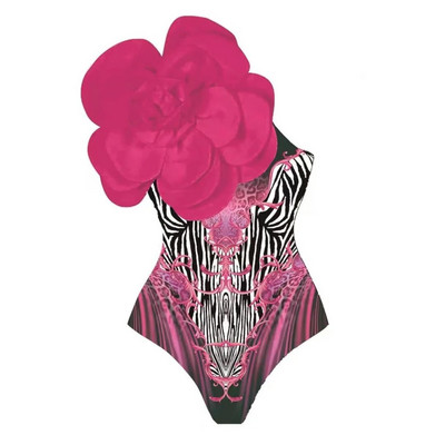 2024 New Flower Costum de baie dintr-o bucată de lux pentru femei Costume de baie Monokini Body Costum de baie Costum de baie Curea Plajă Wear Costume de vară