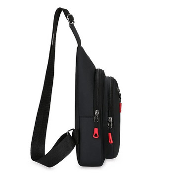 Trend Casual Τσάντα στήθους 2023 Νέα ανδρική τσάντα στήθους Πολυλειτουργική τσάντα αποθήκευσης εξωτερικού χώρου μικρή τσάντα ώμου