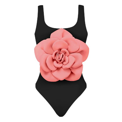 2024 Set de bikini cu flori 3D, cu acoperire, costum de baie de lux pentru femei, costum de baie cu flori sexy, talie înaltă, monokini, Desire, costum de baie