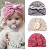 Căciulă de iarnă tricotată pentru fete Bonnet de culoare bomboană Enfant Beanie Turban Pălării Căciulă pentru nou-născut pentru băieți Accesorii