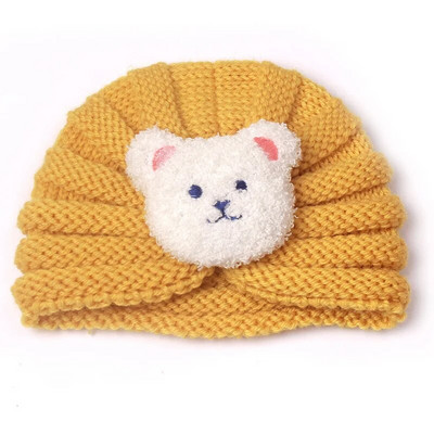 Căciulă de iarnă tricotată pentru fete Bonnet de culoare bomboană Enfant Beanie Turban Pălării Căciulă pentru nou-născut pentru băieți Accesorii