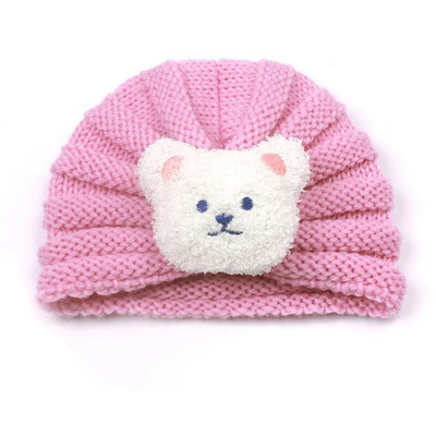 Căciulă de iarnă tricotată pentru fete Bonnet de culoare bomboană Enfant Beanie Turban Pălării Căciulă pentru nou-născut pentru băieți Accesorii