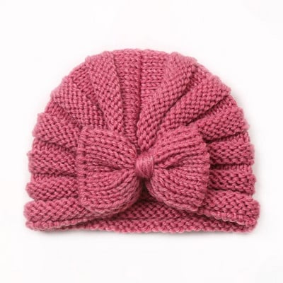 Căciulă de iarnă tricotată pentru fete Bonnet de culoare bomboană Enfant Beanie Turban Pălării Căciulă pentru nou-născut pentru băieți Accesorii