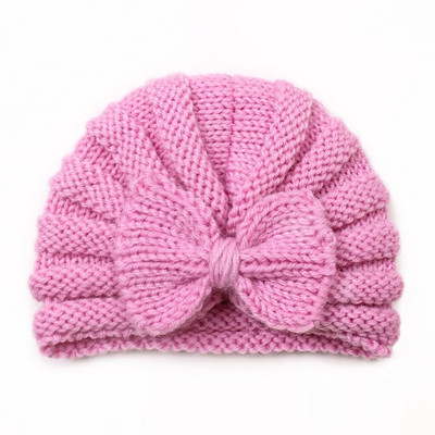Căciulă de iarnă tricotată pentru fete Bonnet de culoare bomboană Enfant Beanie Turban Pălării Căciulă pentru nou-născut pentru băieți Accesorii