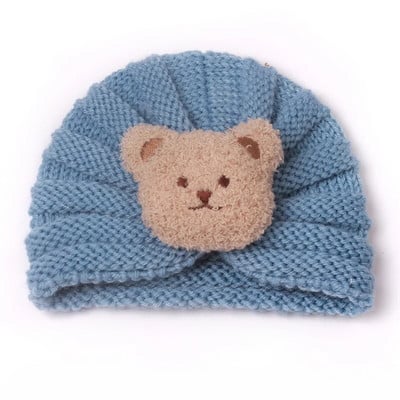 Căciulă de iarnă tricotată pentru fete Bonnet de culoare bomboană Enfant Beanie Turban Pălării Căciulă pentru nou-născut pentru băieți Accesorii