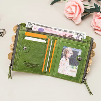 CONTACT\'S Πορτοφόλια από για γυναίκες Short Bifold Fashion Γυναικεία πορτοφόλια Θήκη για κάρτες Κέρμα Πορτοφόλι Money Clip Γυναικείο πορτοφόλι