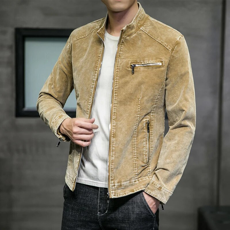 Jachetă de blugi Moda bărbați Jachete de blugi pentru bărbați Jachetă de blugi pentru bărbați, îmbrăcăminte din bumbac, de înaltă calitate, primăvară, toamnă, 206