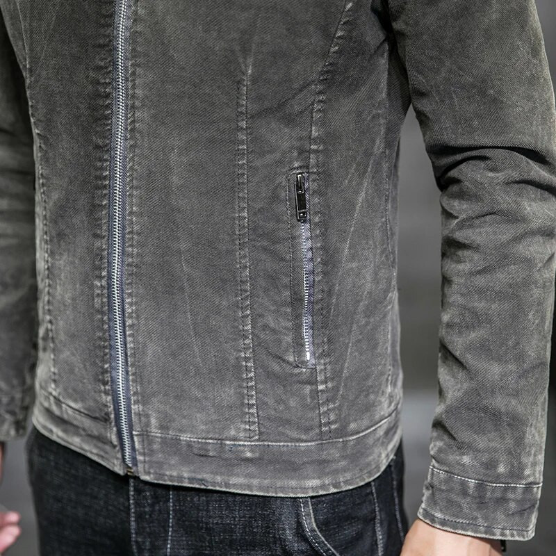 Jachetă de blugi Moda bărbați Jachete de blugi pentru bărbați Jachetă de blugi pentru bărbați, îmbrăcăminte din bumbac, de înaltă calitate, primăvară, toamnă, 206