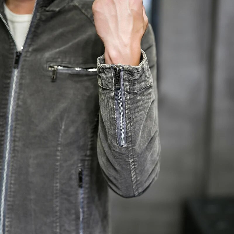 Jachetă de blugi Moda bărbați Jachete de blugi pentru bărbați Jachetă de blugi pentru bărbați, îmbrăcăminte din bumbac, de înaltă calitate, primăvară, toamnă, 206